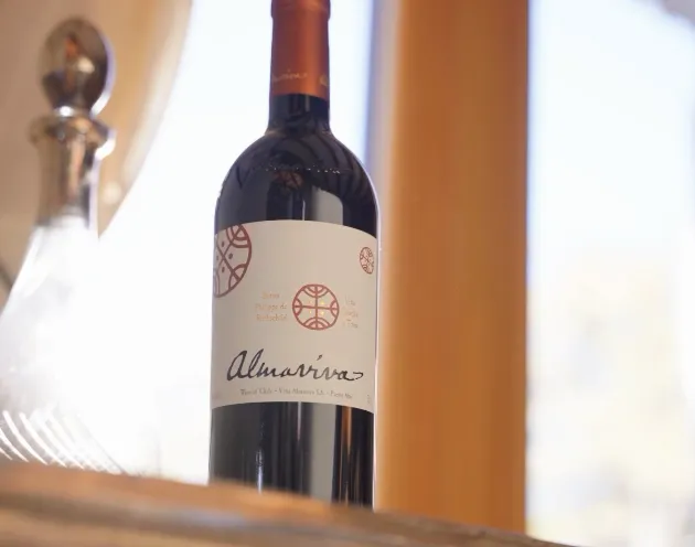 Almaviva bottle in editorial context